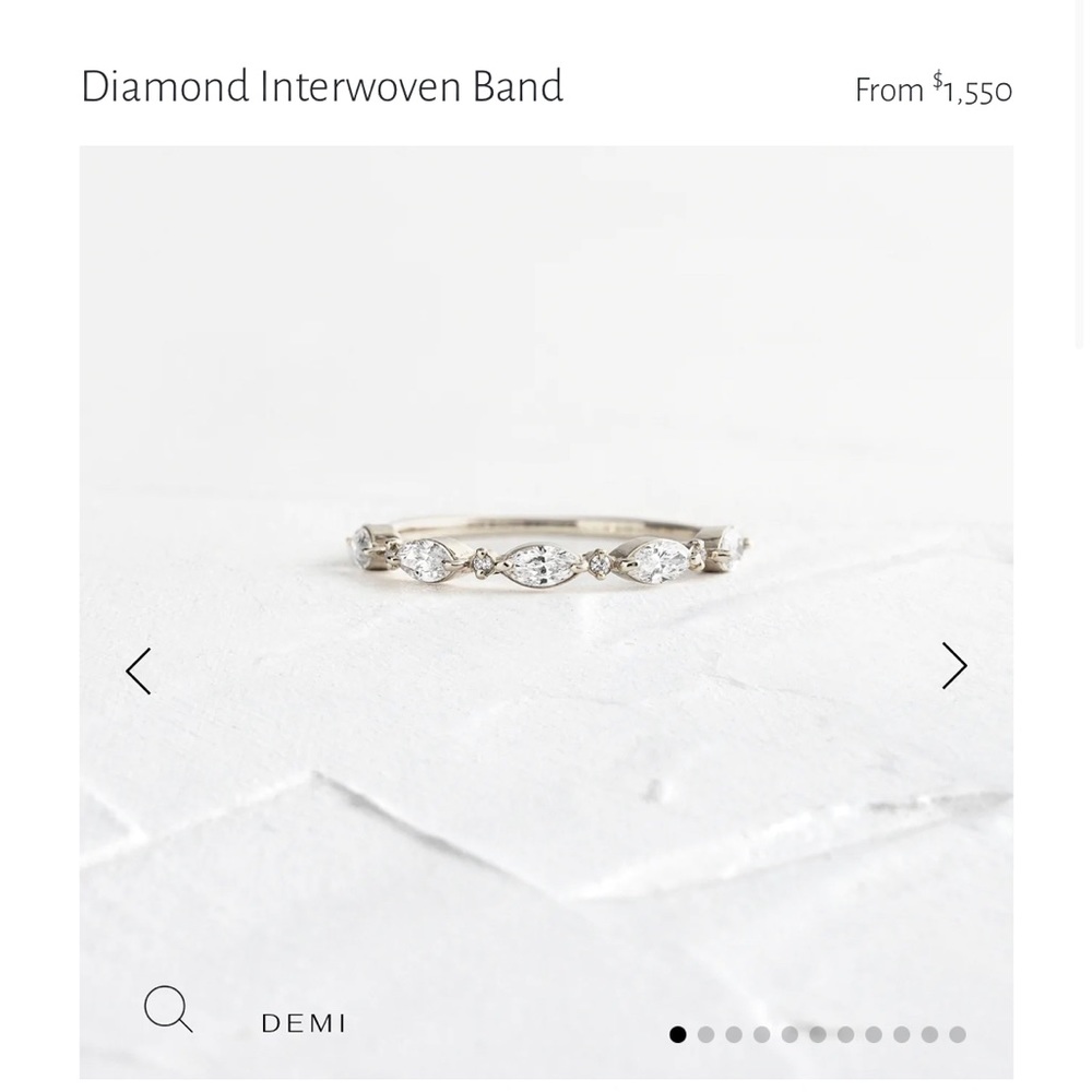 Melanie Casey Diamond Interwoven Band